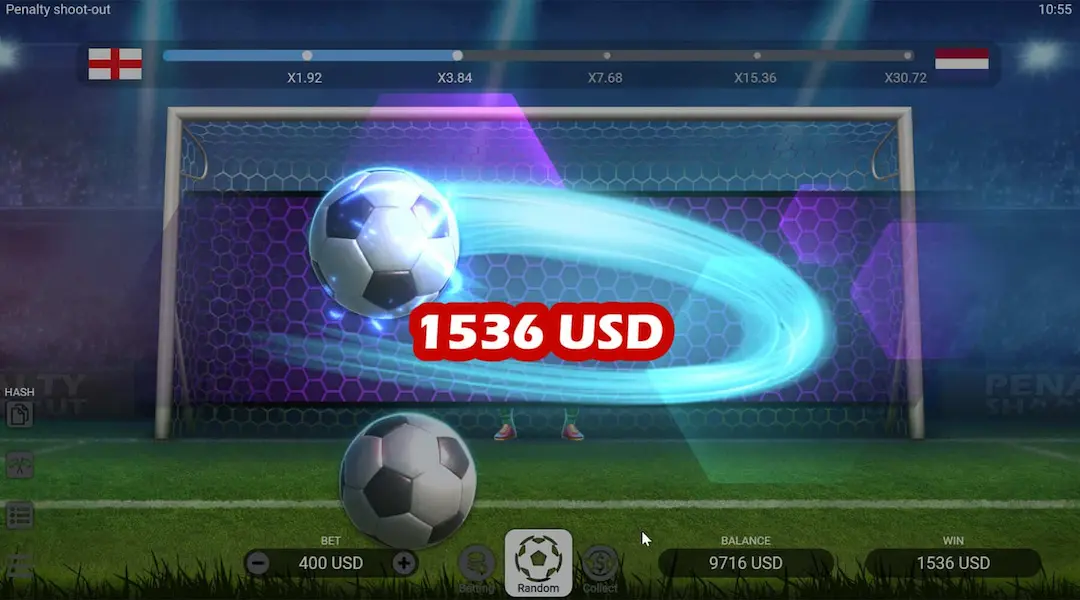 Primeras impresiones de la versión móvil del juego Penalty Shoot Out